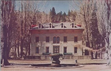 Bowers Mansion Reno Carson City Nevada Silver State Chrome Vintage Postcard