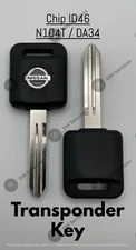 2x NEW! OEM Nissan Transponder Chip 46 Ignition Car Key Replacement NI04T NI04