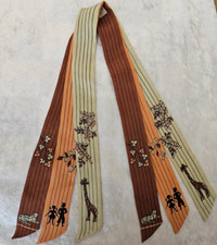 Vintage Tri-Tie "A top hit fashion" by Baar  Beards silk neck scarf from Japan