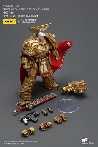 FIGURA 1/18 JOYTOY Warhammer Imperial Fists Rogal Dorn Primarca de 7a Legión 7" - Imagen 1 de 14