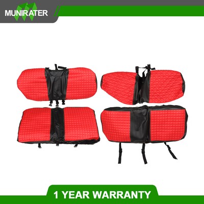 For EZGO Medalist TXT Front And Rear Red Seat Covers Golf Carts Models 1994-2013