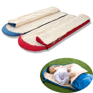 Bedsure Camping Blanket Reversible Navy/Light Blue Twin ...