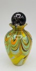 Perfume Bottle Multi-Color Swirl Art Glass with Matching Glass Stopper — photo 2