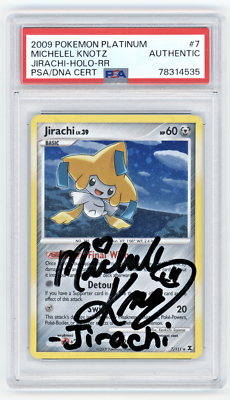 PSA Signed Michele Knotz Jirachi Rising Rivals 7/111 Holo Rare | eBay
