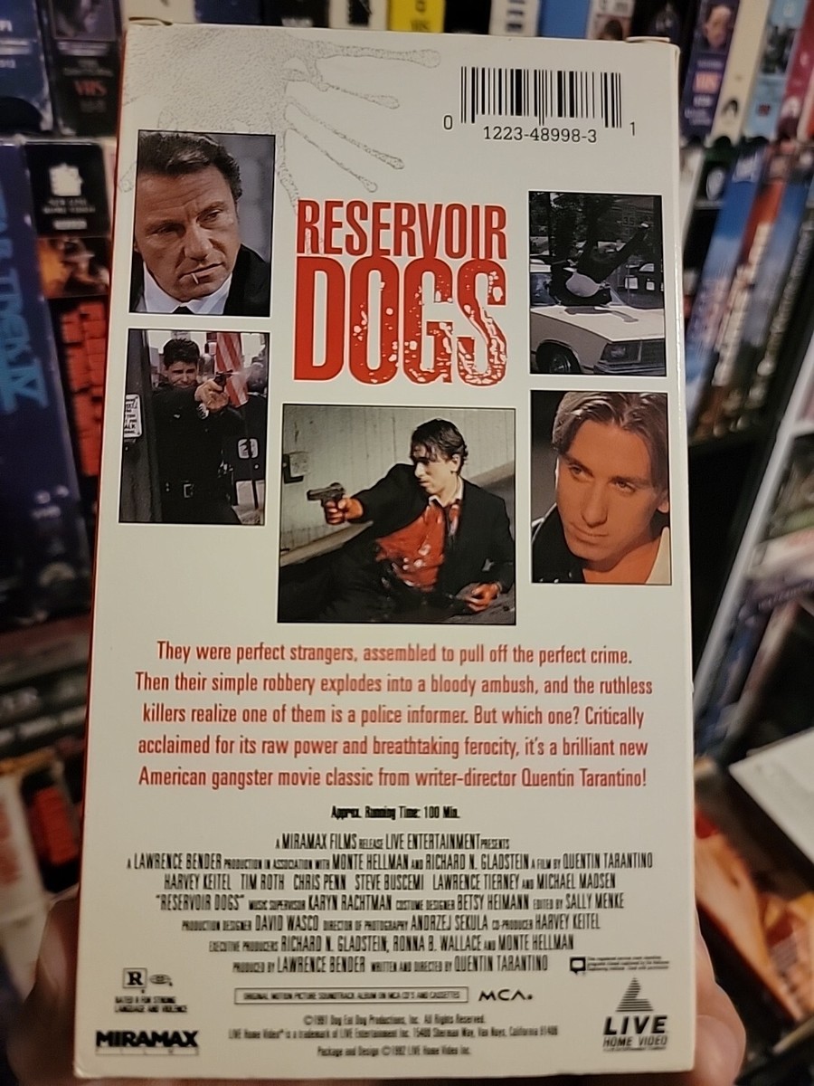 Reservoir Dogs 1992 VHS Rare Hard To Find | eBay