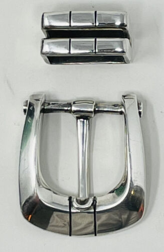 BG Mudd BGM Sterling Silver .925 2-Piece Chaco Buckle Set - Picture 1 of 2