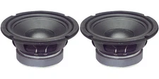 NEW (2) 6.5" Woofer Speakers Audio 6-1/2" 8ohm six half inch bass monitor Pair