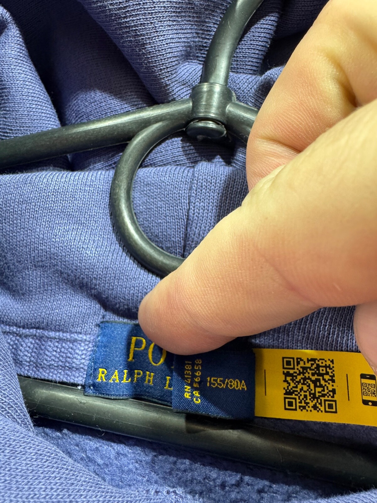 Polo Ralph Lauren Pony felpa con cappuccio viola donna taglia XS