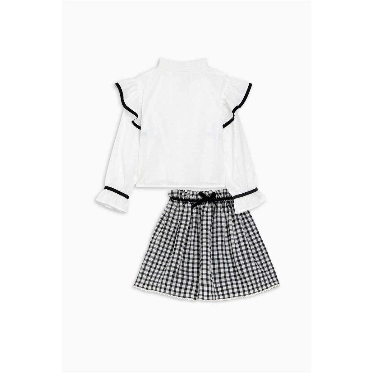 Gonna Dunlop Per Bambina Con Leggings Integrato - Bianca, Poliestere/Spandex, Vestibilità Ottimale - Foto 8