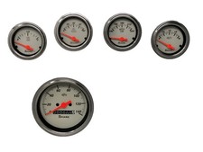 5 Gauge Set Dash Street Rod Hot Rod Universal Mechanical Shark