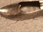 Vintage Indian Brass Slipper With Silver Tone Overlay Incense Holder — photo 2