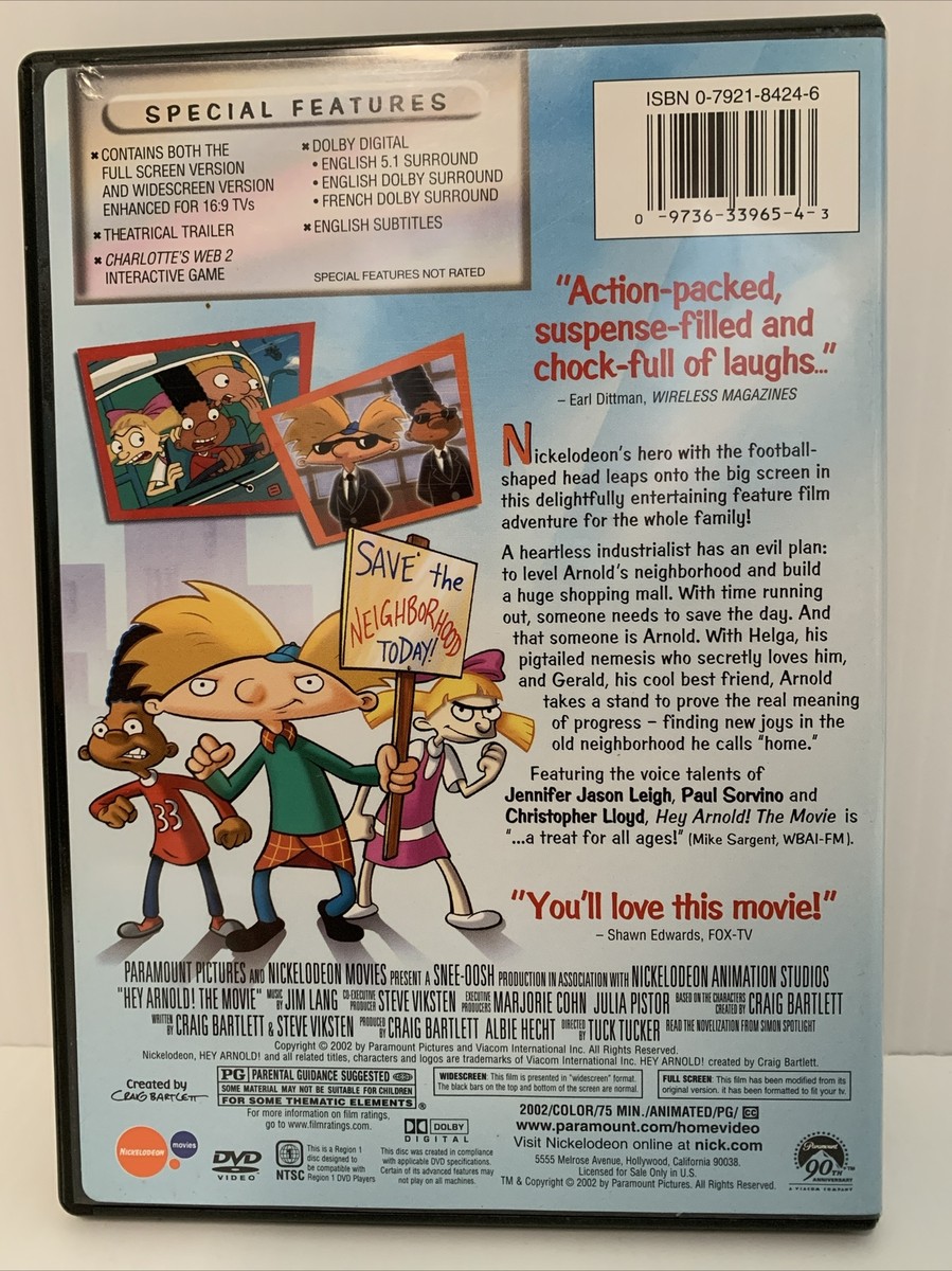 Hey Arnold The Movie DVD 97363396543| eBay