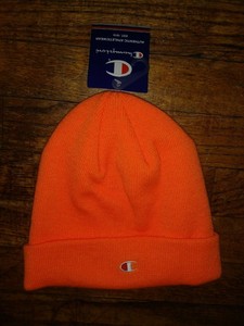 champion beanie orange