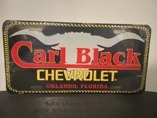 Carl Black Chevrolet Orlando Florida Car Dealership License Plate Tag New