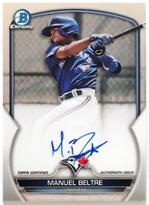 Manuel Beltre 2023 Bowman Chrome AUTO #CPA-MB - Toronto Blue Jays