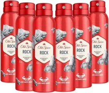 Old Spice Antiperspirant Deodorant Body Spray, Rock 5.1 oz. (150 ml) (Pack Of 6)