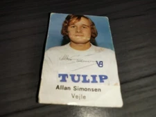 Allan Simonsen true Rookie 1972 Vejle Boldklub Gunnar Nu card very rare 