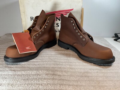 NOS Men's Red Wing USA Super Sole 952 Round Toe Work Boots