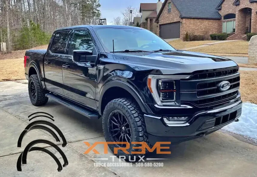 Paintable OE Style Fender Flares Full Set For 21-25 Ford F150 6Pc
