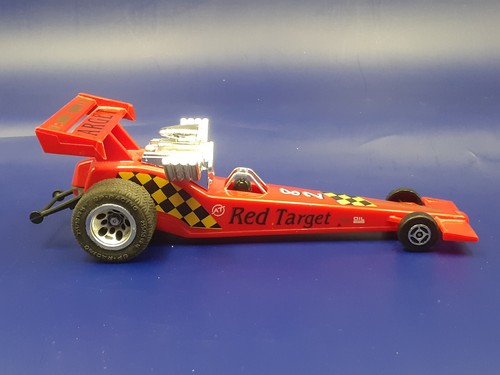 MAJORETTE DRAGSTER DRAGSTERS RED TARGET #82 PLASTICA - Foto 5 di 7