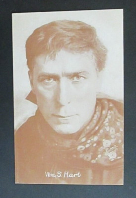 William S. Hart Actor Hollywood Movie Arcade Exhibit Card