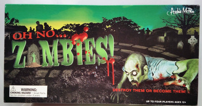 OH NO Zombies Board Game Archie McPhee Accoutrements 2009 Horror Open Box