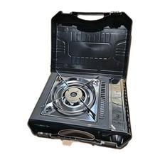 Brunner Gaskocher Kartuschen Zündsicherung Camping Wohnmobil mit Koffer