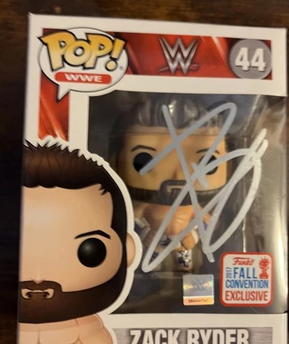 FUNKO POP WWE ZACK RYDER #44 2017 FALL CONVENTION EXCLUSIVE SIGNED AUTOGRAPHED