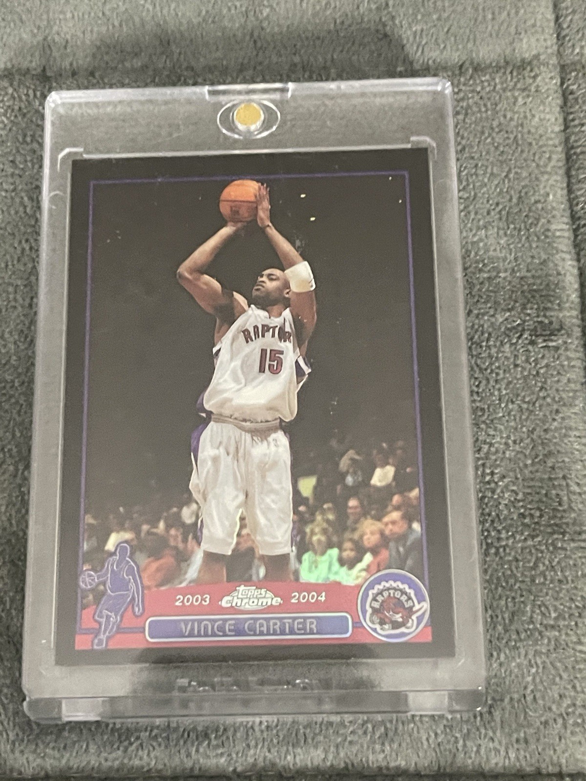 Topps 2003-04 Chrome Vince Carter Black Refractor #15 Serial 273/500 Raptors
