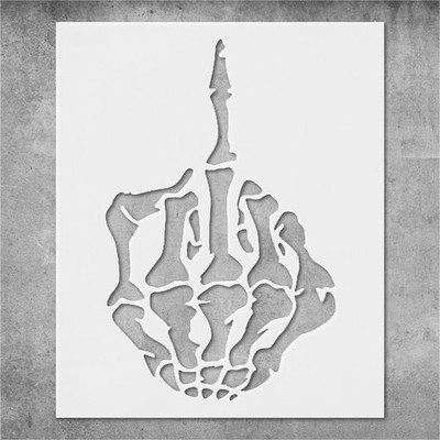 Skeleton Hand Wall Art Reusable Stencil Template - StencilAir