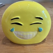 EMOJI MONEY BOX PIGGY BANK CRY LAUGHING 