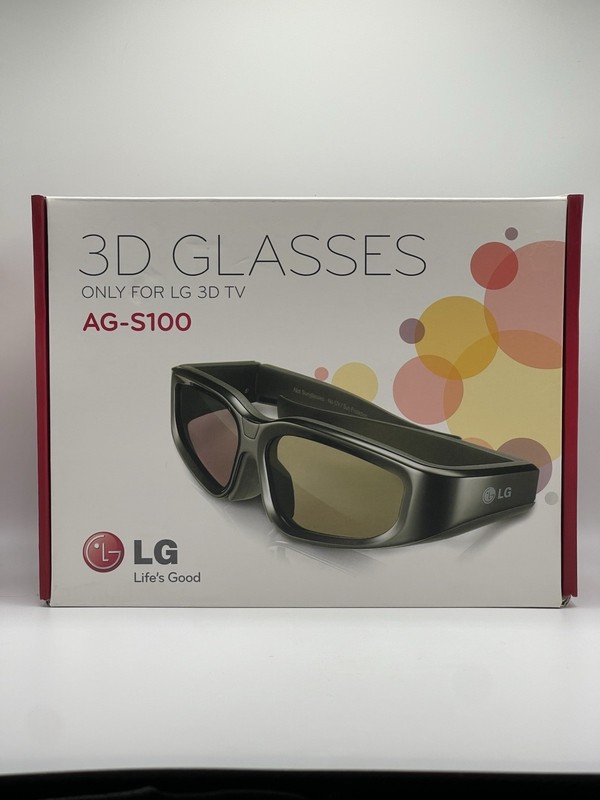 Set Of 2 LG 3D Glasses AG-S100 OEM Charging Cable & Manuals Included NIB!