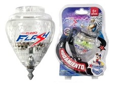 Trompo Cometa Luz Turbo Flash Steel Tip Spinning Top With Lights Mexico NEW
