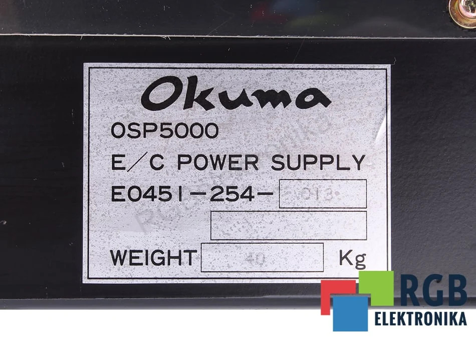 E0451-254-013-1 OSP5000 OKUMA - Reconditionné - Garantie 24 mois