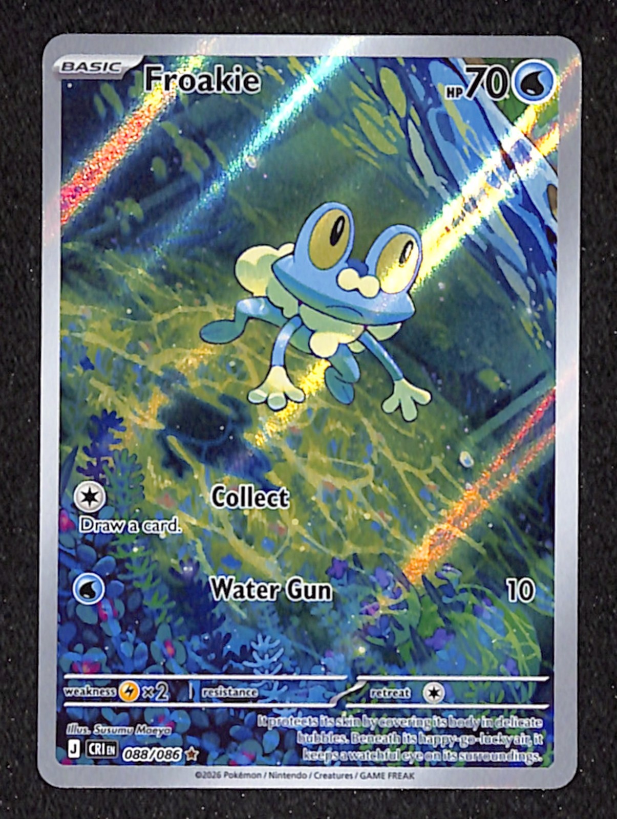 Pokémon TCG Froakie 088/086 Chaos Rising Illustration Rare English NM