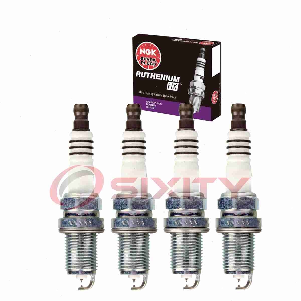 4 pc NGK Ruthenium HX Spark Plugs for 1998-2001 Chevrolet Metro 1.3L L4 pn