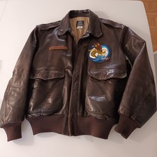 Pilotenjacke, Leder, Typ A-2, Braun, USAAF, U...