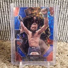 Panini Select UFC Blue Disco Prizm Rob Font #189 /49 MMA Sports Trading Card