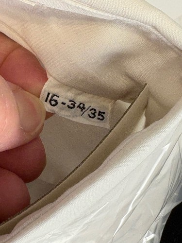Vintage Mens White Shirts (2) Size 16/34 Suspenders (2) Detachable Ruffle Formal - Picture 9 of 12