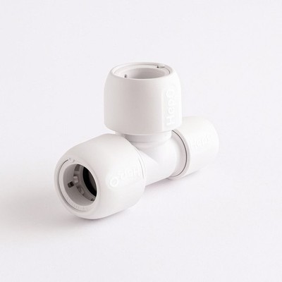 Wavin T-Stück Reduziert Ende 22mm 90° Polybutylen 40mm HD12/22W