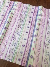 Wildflower Valance Pink Purple Floral Cottage Kitchen Kids Window Curtain Topper