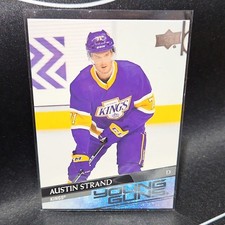 Upper Deck Young Guns Rookie Austin Strand #722 Kings 2020-21 Extended Series