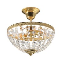 Durchsichtig Gold Glamour Klassisch Kristall Deckenlampe Deckenleuchte