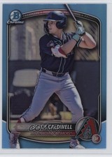 2025 Bowman Draft Chrome Sky Blue Refractor Slade Caldwell #BDC-152 5d5