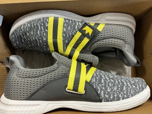 New Men’s Size 10M Bowling Shoes Brunswick Slingshot Grey/Yellow