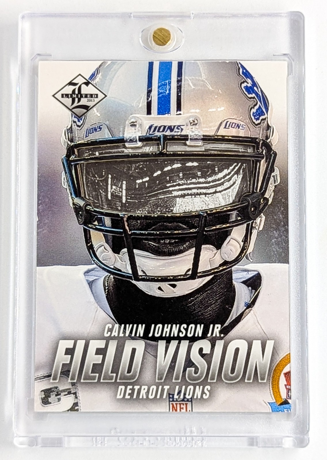 2013 Limited Field Vision #19 Calvin Johnson Detroit Lions HOF SP READ