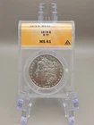 1878 Morgan Silver Dollar $1 - ANACS MS61