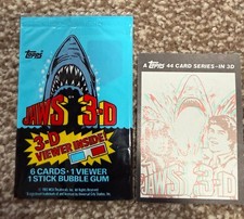 Topps Jaws 3D trading Cards.