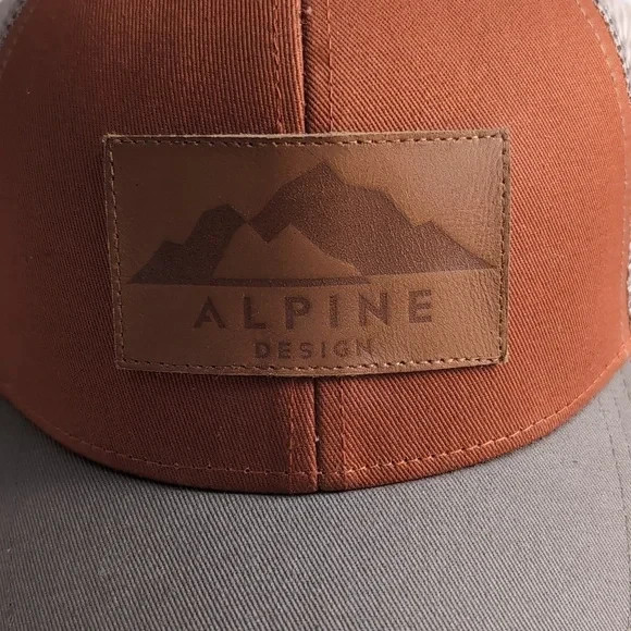 Alpine Design Leather Patch Snap Back Baseball Cap - image 2