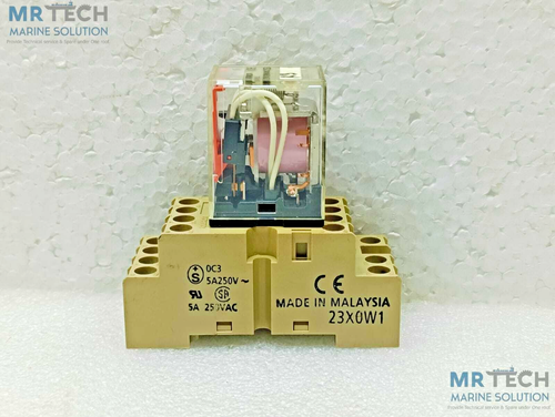 Omron MY4 220/240VAC Miniature Power Relay With Base ( Lot Of 5 Pcs) - Picture 5 of 7